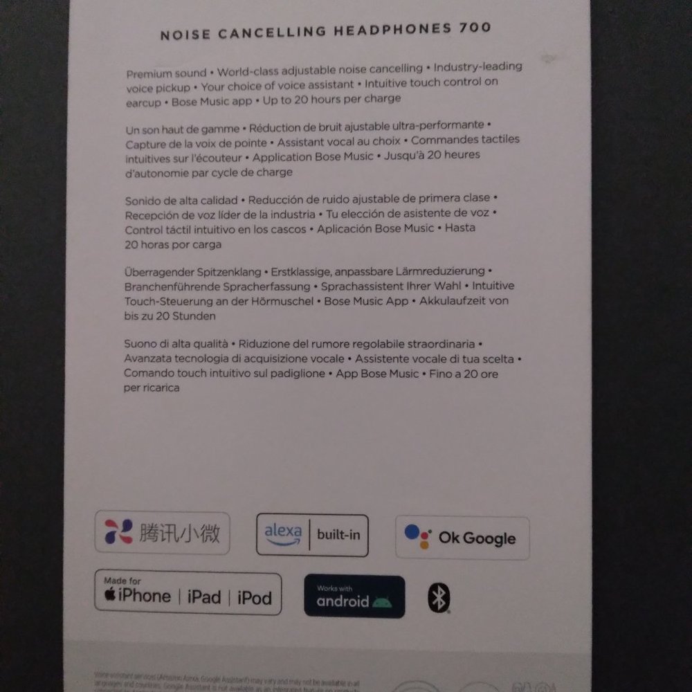 Bose noise canceling headphones 700
